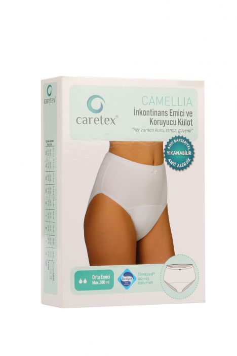 Camelia Kadın İnkontinans Külodu Orta Emici Max.150 ml Beyaz