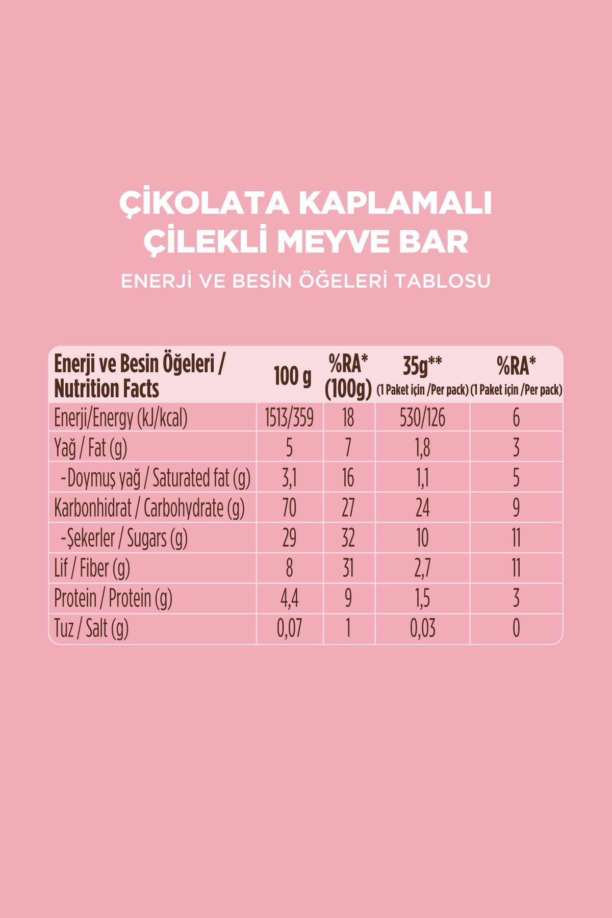 Fellas Choco - Çikolata Kaplı Meyve Bar (35 g) Karma Kutu 12 Adet - Görsel 3