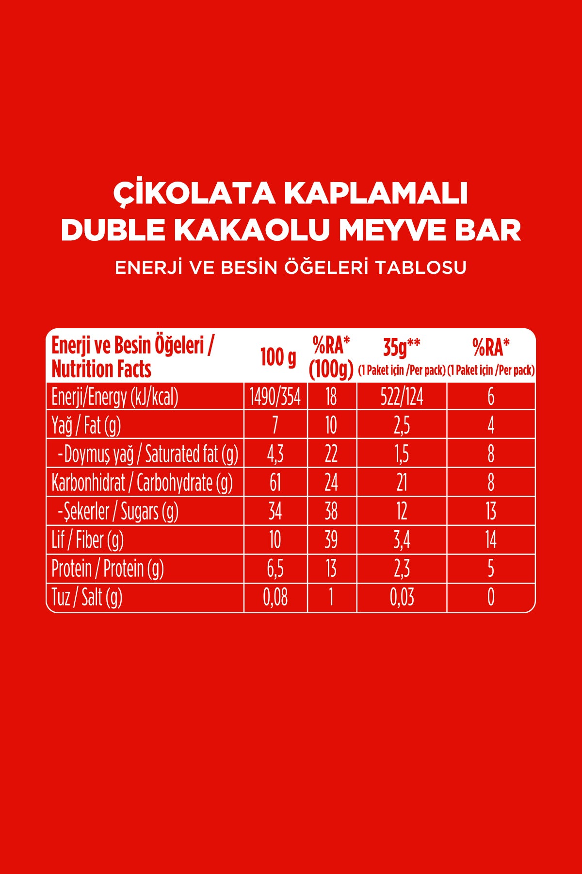 Fellas Choco - Çikolata Kaplı Meyve Bar (35 g) Karma Kutu 12 Adet - Görsel 4