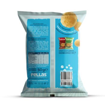 Fellas Nohut Cipsi 6’lı Mix: Mevsim Yeşillikli, Paprikalı, Deniz Tuzlu (50 g x 6) - Görsel 7