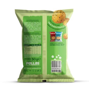 Fellas Nohut Cipsi 6’lı Mix: Mevsim Yeşillikli, Paprikalı, Deniz Tuzlu (50 g x 6) - Görsel 6