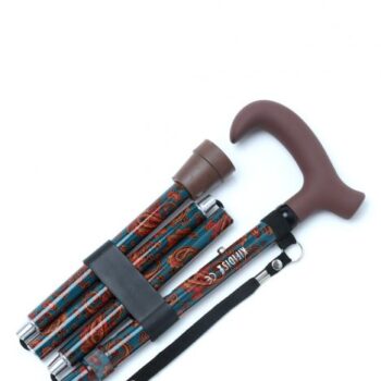 GB845 Kifidis Desenli Katlanır Baston Şal Desenli