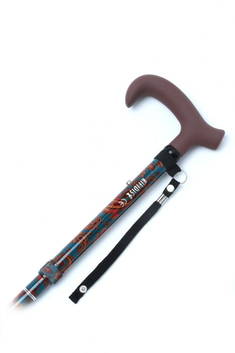 GB845 Kifidis Desenli Katlanır Baston Şal Desenli - Görsel 3