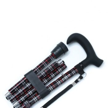 GB845 Kifidis Desenli Katlanır Baston Ekose Desenli