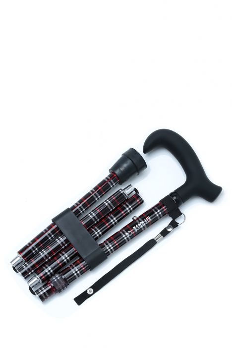GB845 Kifidis Desenli Katlanır Baston Ekose Desenli