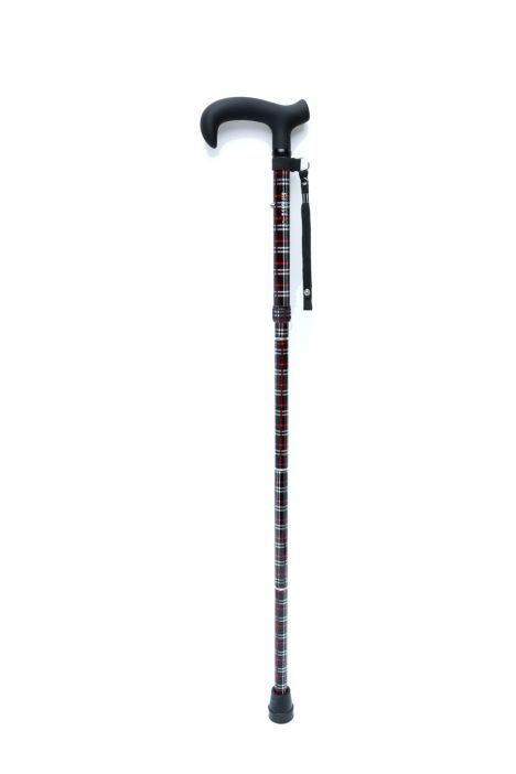 GB845 Kifidis Desenli Katlanır Baston Ekose Desenli - Görsel 2