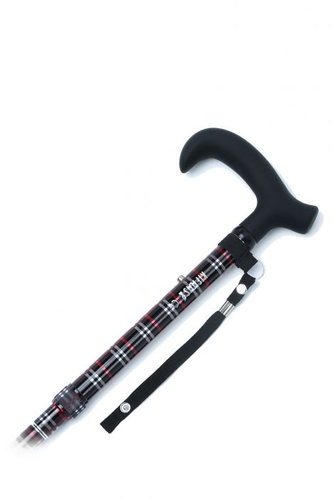 GB845 Kifidis Desenli Katlanır Baston Ekose Desenli - Görsel 3