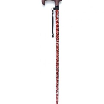 Alternative view of GB845 Kifidis Desenli Katlanır Baston Kırmızı Desenli