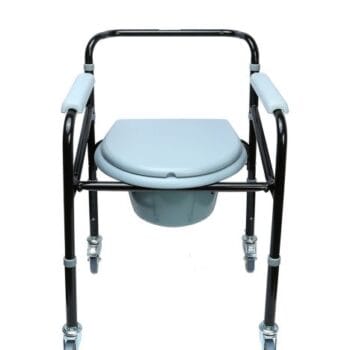 KY696 Kifidis Tekerlekli Tuvaletli Banyo Sandalyesi AGSTWC005 Siyah - Görsel 5