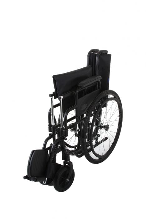 KY903-46 Kifidis Ayak ve Kolçakları Çıkarılabilen Manuel Tekerlekli Sandalye Siyah - Görsel 4