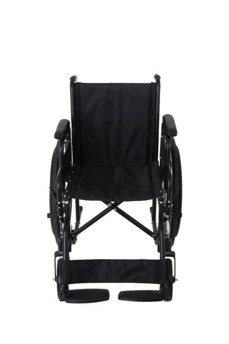 KY903-46 Kifidis Ayak ve Kolçakları Çıkarılabilen Manuel Tekerlekli Sandalye Siyah - Görsel 2