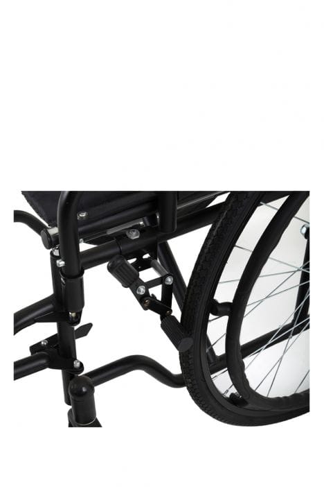 KY903-46 Kifidis Ayak ve Kolçakları Çıkarılabilen Manuel Tekerlekli Sandalye Siyah - Görsel 8