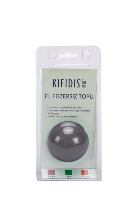 Kifidis-Vlnt El Egzersiz Topu Siyah Ekstra Sert