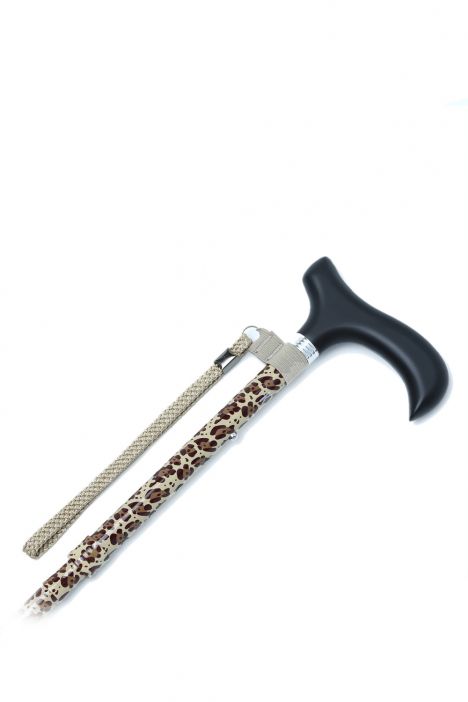 MF606 Kifidis Katlanır Baston B044-8270-3 Leopar Desenli - Görsel 3