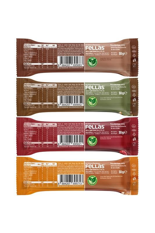 Fellas Kuruyemiş Bar Karma Kutu (30 g) 12 Adet, 4 Çeşit - Görsel 8