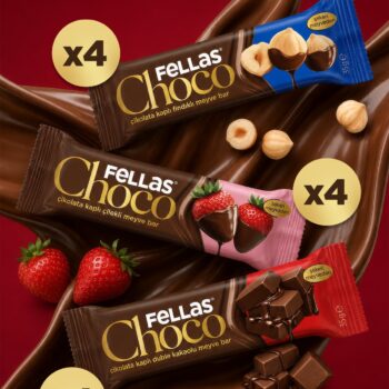 Alternative view of Fellas Choco - Çikolata Kaplı Meyve Bar (35 g) Karma Kutu 12 Adet