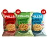 Fellas Nohut Cipsi 6’lı Mix: Mevsim Yeşillikli, Paprikalı, Deniz Tuzlu (50 g x 6)