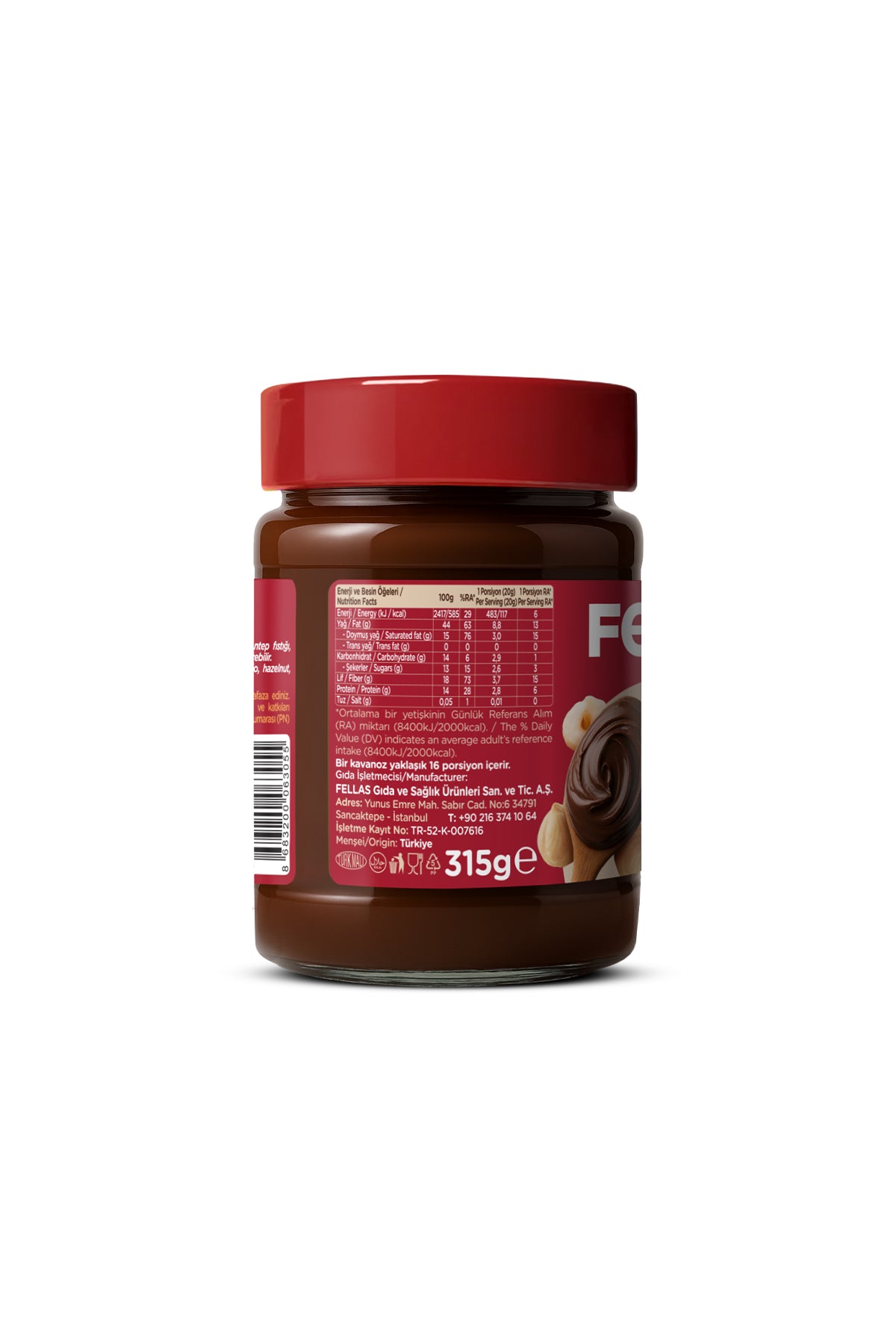 Fellas Kakaolu Fındık Kreması (315 g) - Görsel 5