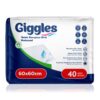 Giggles Bebek Bakım Örtüsü 60x60 Cm 40 Adet