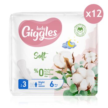 Giggles Lady Soft Hijyenik Ped Gece 72 Adet