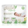 Giggles Natural 1 Numara Yenidoğan Pamuklu Bebek Bezi Süper Fırsat Paketi - 280 Adet