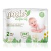 Giggles Natural 2 Numara Mini Pamuklu Bebek Bezi Süper Fırsat Paketi - 264 Adet