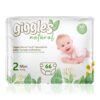 Giggles Natural 2 Numara Mini Pamuklu Bebek Bezi Tanışma Paketi - 66 Adet