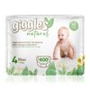 Giggles Natural 4 Numara Maxi Pamuklu Bebek Bezi Mega Paket - 400 Adet