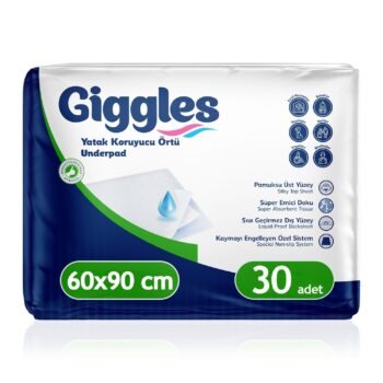 Giggles Yatak Koruyucu Örtü 60x90 Cm 30 Adet