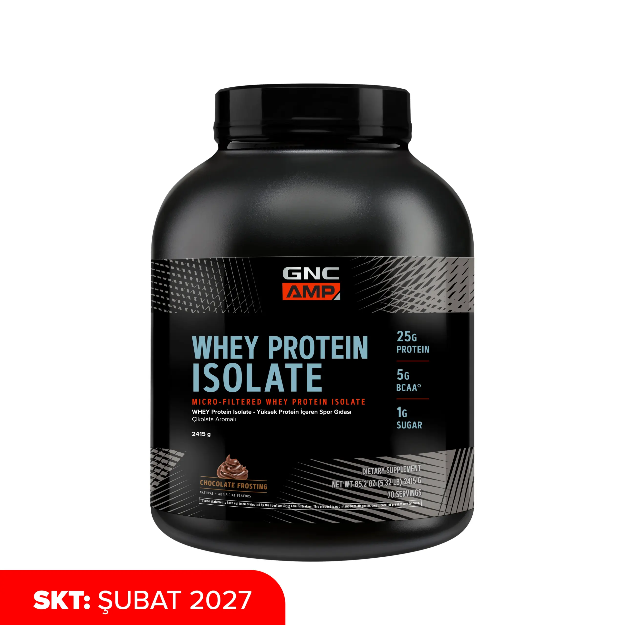 GNC Whey Protein Isolate Çikolata Aromalı 2415 g