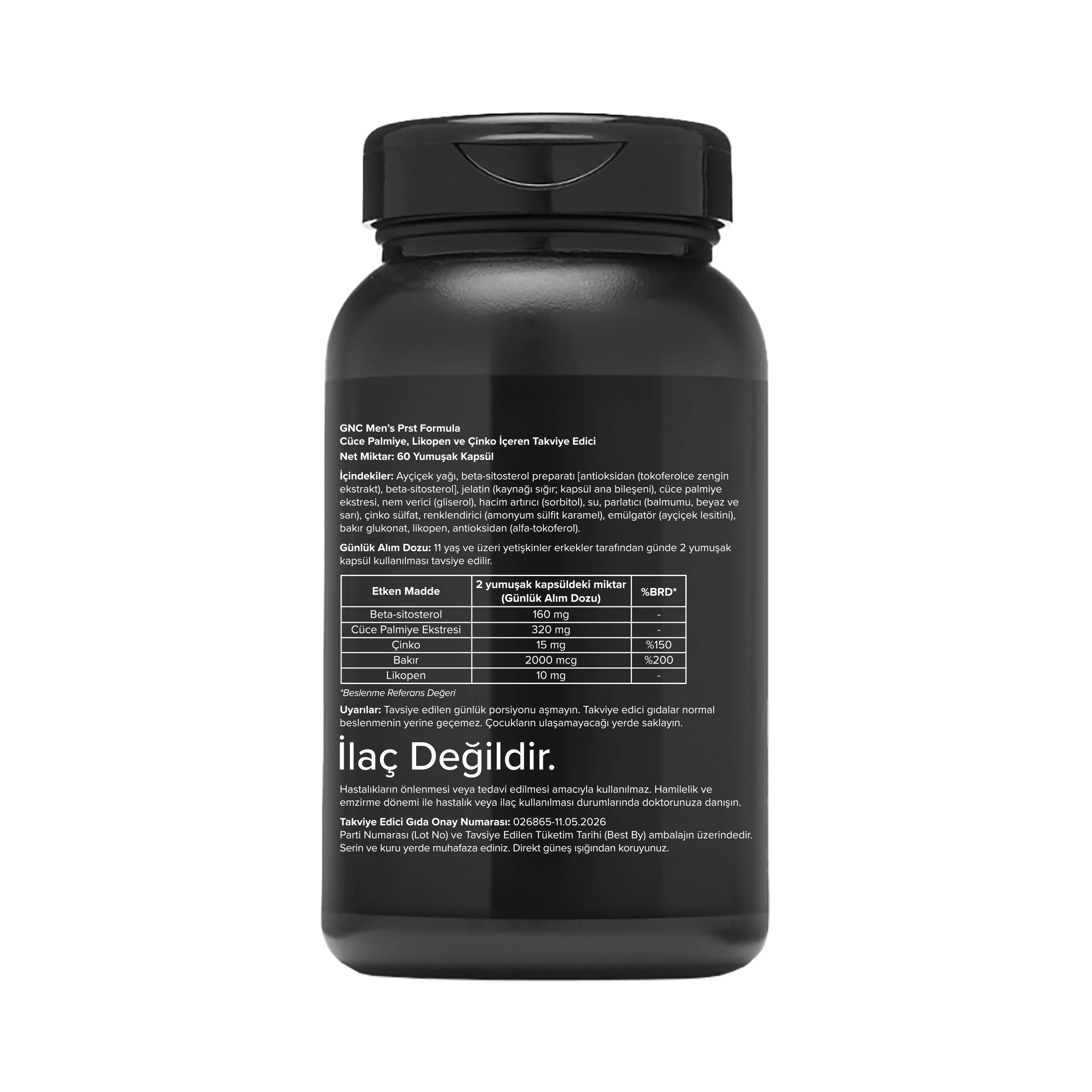 GNC Men Prst Formula 60 Yumuşak Kapsül - Görsel 2