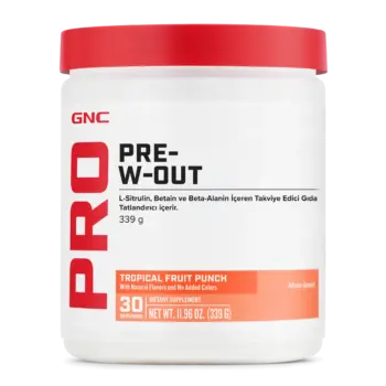 GNC PRO Pre-W-Out 339 g Tropikal Meyve Aromalı