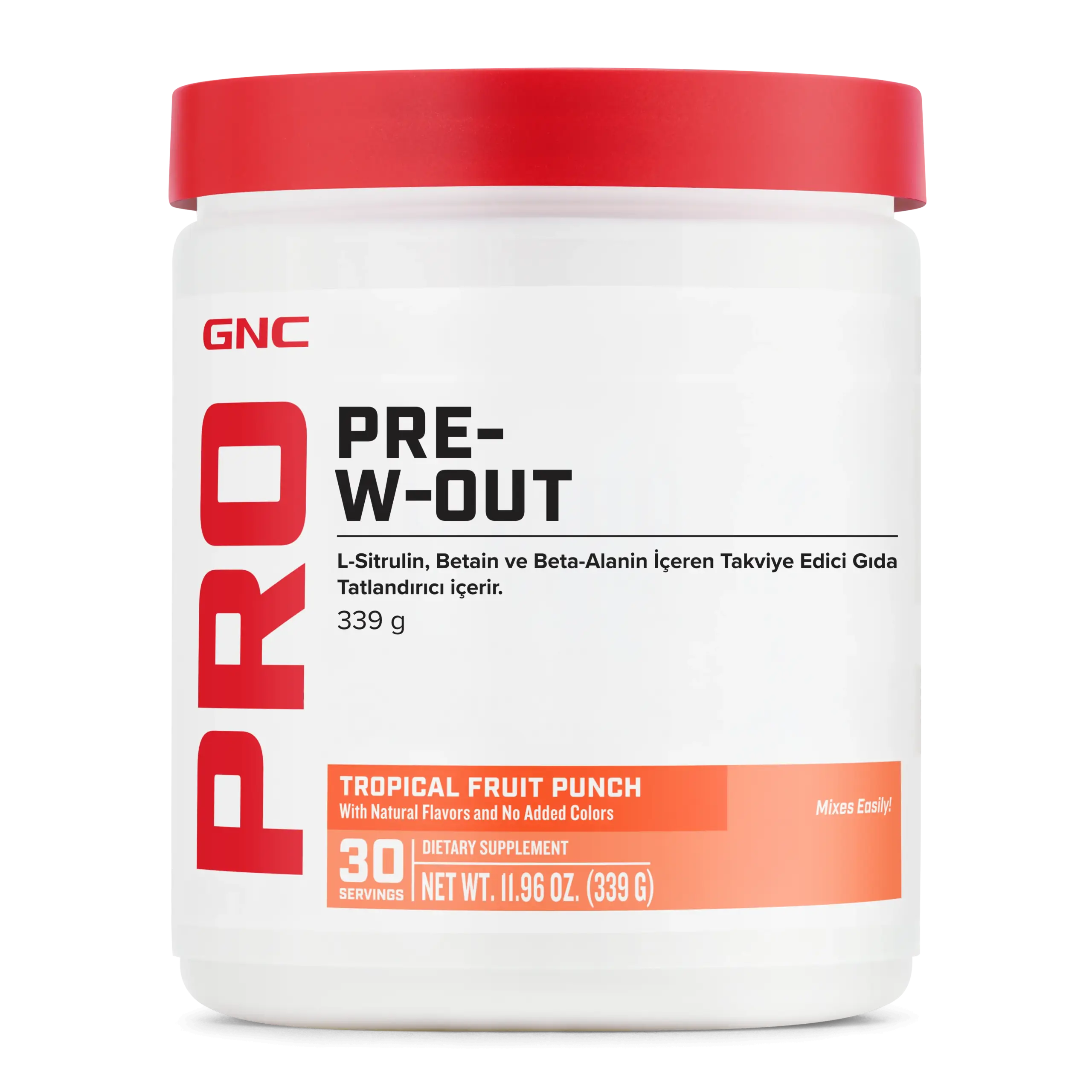 GNC PRO Pre-W-Out 339 g Tropikal Meyve Aromalı