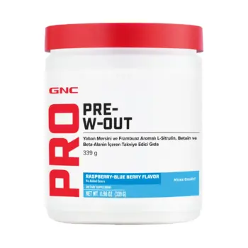 GNC Pro Pre-W-Out - 339 g - Yaban Mersini ve Frambuaz Aromalı